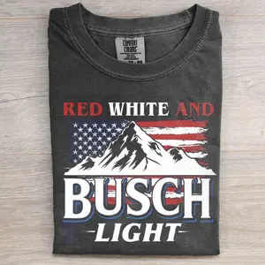 Red White And Busch Light 4th Of July T-shirt, Independence Day Shirt, Busch Light Tee