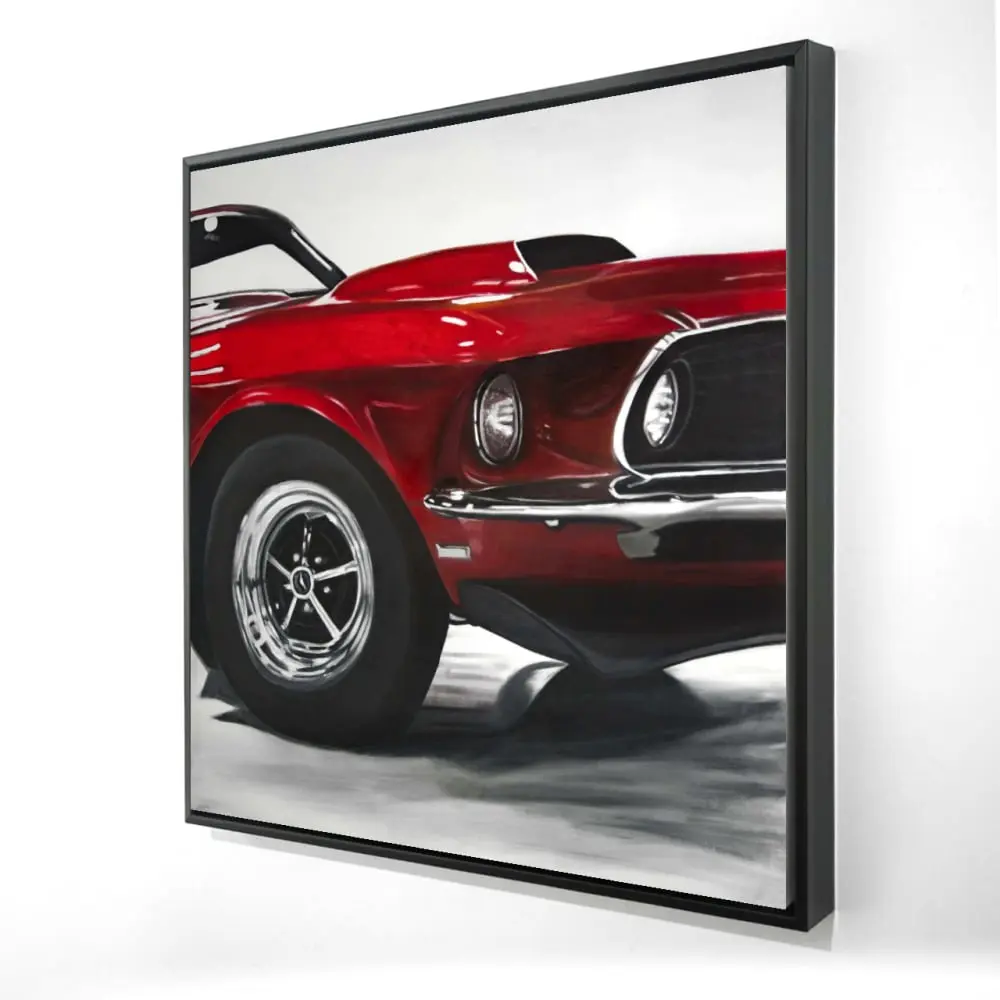 212 MAIN Vintage Cars Vibrant Hue Wall Artwork - 24x24 in. Retro Classic Auto Print, Artistic Room Home Wall Decoration, Home Supplies Poster & Print, Automotive-Themed Wall Arts, Car-Themed Wall Arts