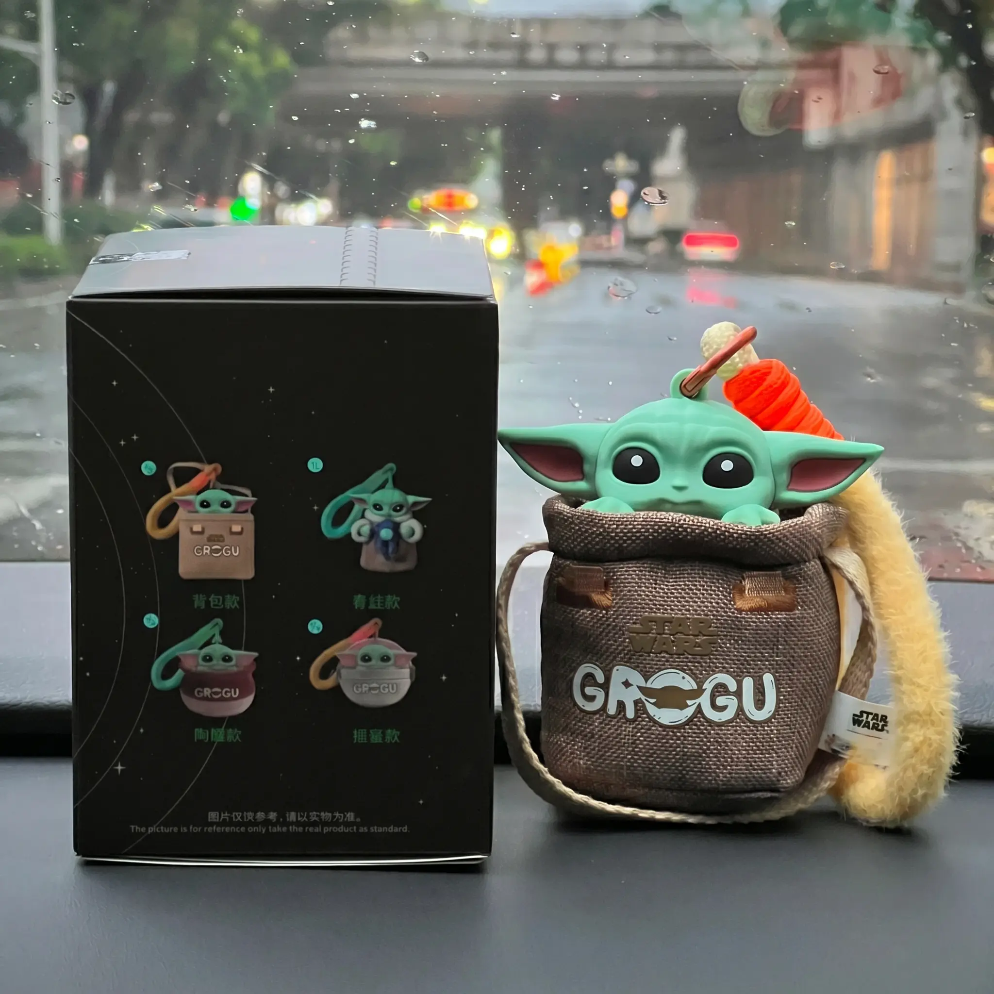 MINISO Star Wars Grogu Scented Plush Blind Box Keychain, Baby Yoda Plush Bag Charm, Soft Collectible Plush Pendant, Cute Backpack Accessory, Surprise Gift for Star Wars Fans and Collectors