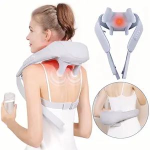 neck and shoulder massage shawl massagers with Heat - Deep Tissue 6D Kneading Pillow,  Foot, Legs,Body - Relieve Muscle Pain Mothers day gift Cordless Comfort heated  shoulder