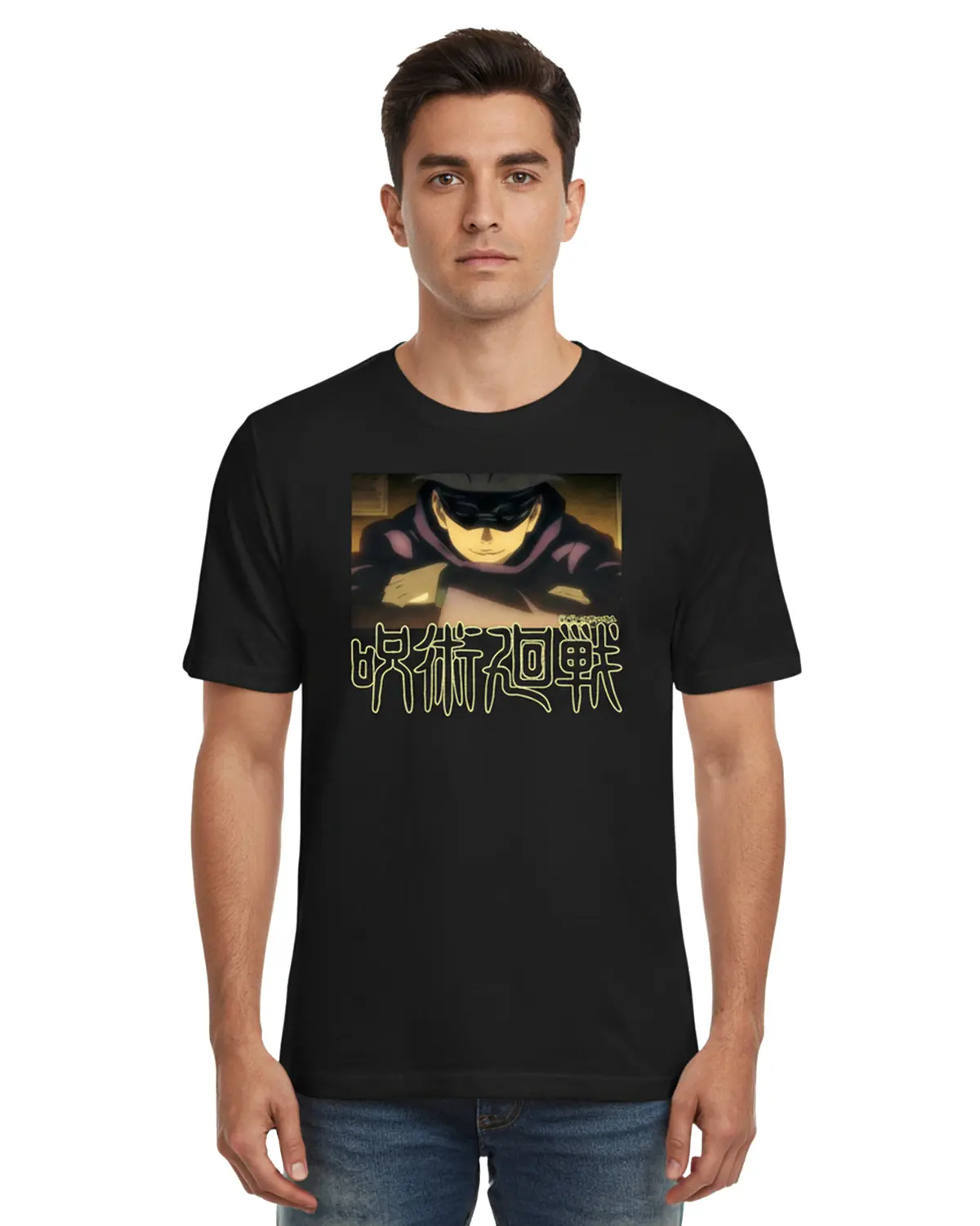 Jujutsu Kaisen T-Shirt Men's Satoru Gojo Design Adult Short Sleeve Tee