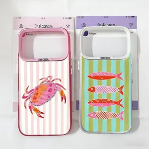 Funny Sardines Color Fish Marine life Crabs Phone Case For iPhone 17 Air 16 15 14 Plus 13 12 11Pro Max