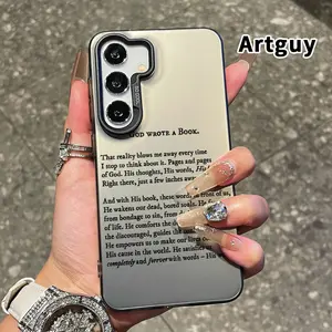 Phone Case Compatible with Samsung Galaxy S23 Ultra S24 Plus S25 S22+ Divine Book Inspiration Pattern Anti-Scratch Shockproof Pocket-Friendly durable Cover Cellphone Protective