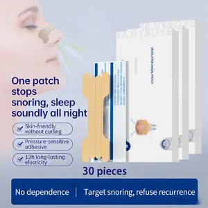 30pcs Anti-Snoring Devices Nasal-Strips for Breathing Nasal Congestion Relieve ,Soft materials Comfortable Fit, Enhances airflow for smoother breathing throughout, Easy to operate and use, for Sports and Sleep