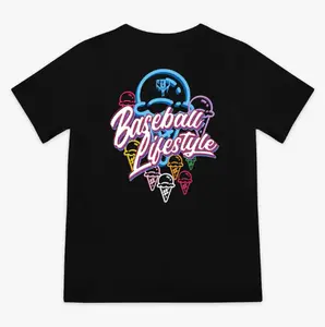 Baseball Lifestyle 101 Ice Cream Tee -Youth & Adult White T-shirts