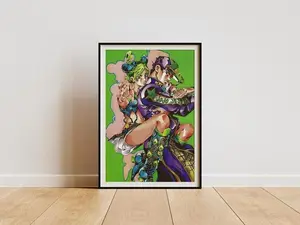 [Sale Up To 50% Off] Unframed JoJo's Bizarre Adventure Joestar Part 6 Stone Ocean Paper Anime Manga Poster Print - Home Decor Wall Art, Graphic Photo Mount (Home Supplies)
