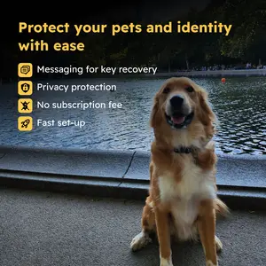 Pet Tags |   Smart Tag That Protects Personal info and Pets |   Real-time scan alerts |   Fits Dogs and Cats Collar |   No Batteries Needed