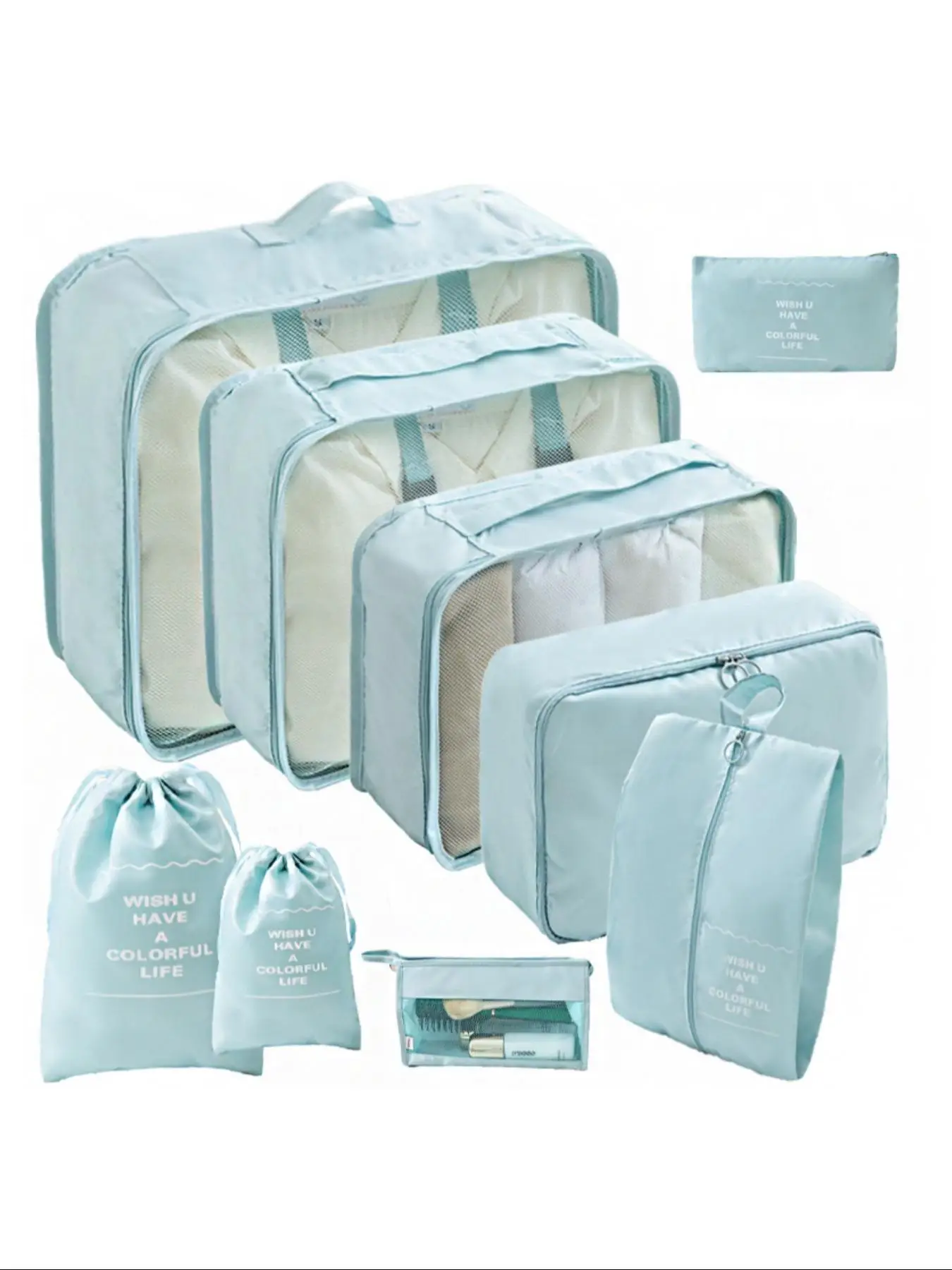 Portable Travel Storage Bag Set, Travel Organizer Set for Clothes, Shoes, Cosmetic, Travel Essentials for Men & Women, Organizer Luggage, Travel Acces