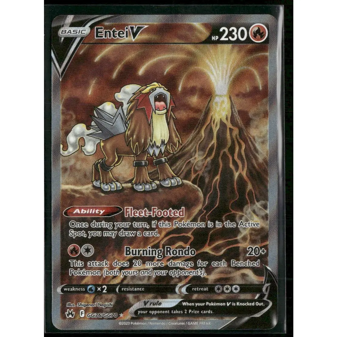 SWSH: Crown Zenith: Galarian Gallery Entei V #GG36/GG70