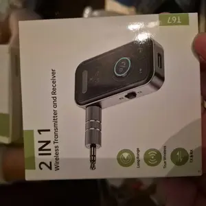 Bluetooth 5.3 Audio Adapter for Car , aux bluetooth，Music Streaming,Wireless Audio Receiver for Hands-Free Calling & Compact Fast Charging Long Standby