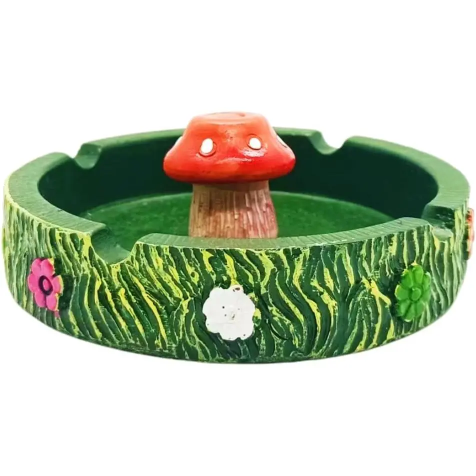 Ashtray Cool Ashtrays Cigarette Snuffer for Smokers,Mushroom Ashtray  Outdoors Resin Ash tray Decor, Mushroom Ornament Gifts for Home Office  (Mushroom Ashtray)
