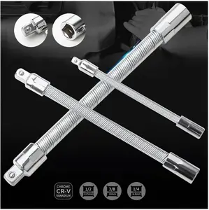 3-in-1 Electric Wrench Kit | Flexible Shaft, Strong Connector & Extension Rod for Home DIY, Car Repairs & Office Maintenance