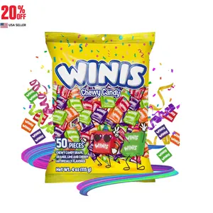 Original Variety Bag Chewy Candy – Taffy Candies 50 individually wrapped pieces - Size 4 Oz | Gifts, Holiday, Parties, Concessions, Pantry, Non-Melting, Party
