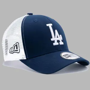 New Era LA Dodgers Trucker Hat Navy White – MLB Mesh Snapback Cap Adjustable Baseball Hat Streetwear Unisex, Cap for Men, Gift of Dad