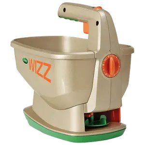 Scotts Wizz Spreader - Battery Powered, Handheld Spreader with EdgeGuard Technology, For Small Yards