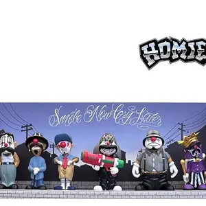 HOMIECLOWNS Series 3 - 2" Height Set of 6 Individually sealed Collectible Figures DGA Official in a poly bag