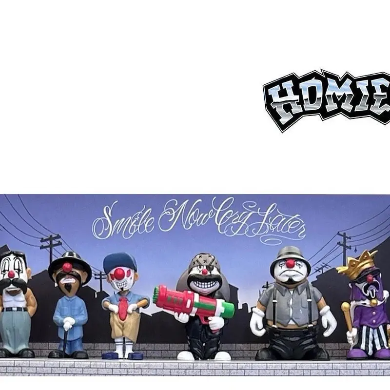 HOMIECLOWNS Series 3 - 2" Height Set of 6 Individually sealed Collectible Figures DGA Official in a poly bag