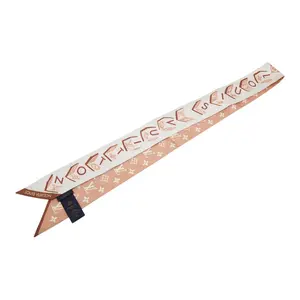 Pre-owned Louis Vuitton Silk Small Leather Goods Bandeau BB Lucky LV Scarf