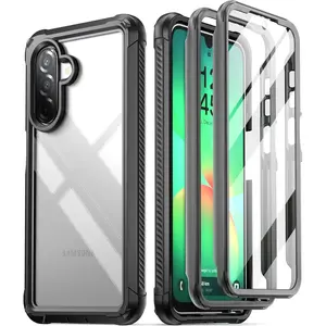 Guardian Case for  Galaxy A26 5G, [2 Front Frame] [20 FT Mil-Grade Drop Tested] Full- Hybrid Shockproof Cover with Built-in Screen Protector, Black/Clear