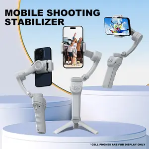 Smartphone gimbal stabilizer, smart gimbal, 3-axis smartphone gimbal, target tracking, portable and foldable, automatic tracking smartphone stabilizer, smartphone gimbal with ActiveTrack, video recording stabilizer, Vlogging stabilizer