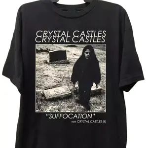 Crystal Castles Crystal Castles Suffocation TShirt, Y2K Pop Culture, Vintage Band Tee