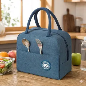 Portable Insulated Lunch Bag: Insulated Lunchbox Cooler, Foldable Cooler Tote with Leakproof Design, Durable Base, Multi-Compartment Storage for Camping, Work, Travel, and Picnics.