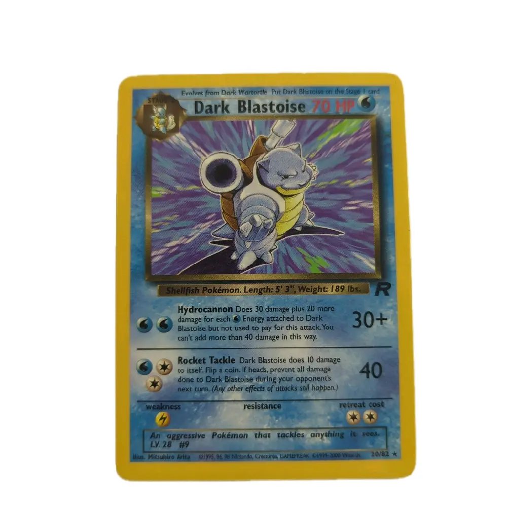 Dark Blastoise 20/82 70 HP Pokmon Trading Card Game Shellfish Pokmon Hydrocannon Rocket Tackle Collectible Card - TikTok Shop Dark Blastoise 20/82 70 HP Pokmon Trading Card Game Shellfish Pokmon Hydrocannon Rocket Tackle Collectible Card - TikTok Shop