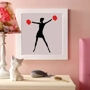 Cheerleader Wall Stencils