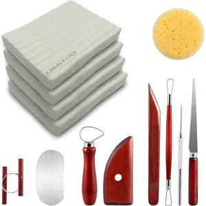 Non-Drying Oil-Based Modeling Clay 2.6 Pounds, Non Hardening  Clay, Non  No Bake Professional Oil Base Sculpting Clay (White & Tools)