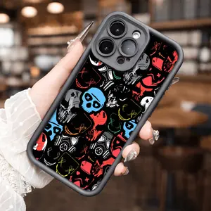 Skull Collage for phone case, compatible with iPhone 17 Pro Max, 16 Pro Max，15 Pro, 14, 13, 12, 11, XR, XS Plus, SE, Mini. Made from soft TPU shock-resistant silicone material, this stylish street-style gift is perfect for any occasion.