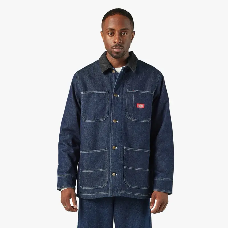 Dickies Blanket Lined Denim Chore Jacket Dickies Blanket Lined Denim Chore Jacket