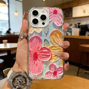 Pastel Floral Bloom Magnetic MagSafe Snap Case for iPhone 17/16 Pro Max 15 Pro 14 13 12 Mini 11 XR XS Plus SE Shockproof Slim Protective Cover