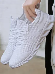 Women's Fashionable Breathable Lightweight Sneakers, Knitted Running Shoes, Casual Comfortable Sports Running Shoes, All-match Basic Shoes for Daily Wear