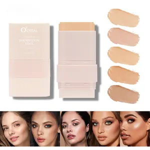 Long Lasting Concealer & Foundation Stick, 1 Count Moisturizing Hydrating Lightweight Radiant Finish Concealer & Foundation, Full Coverage Flawless Makeup Cream for Women & Girls, Cosmetic