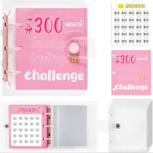 2026 Savings Challenge Book with Cash Envelopes - Budget Planner with Mini Binder for Home, Office & School