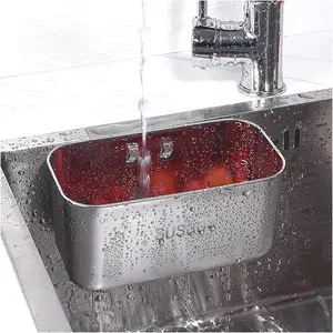 Stainless Sink Strainer Food Catcher Sink Strainer Basket for Waste and Wash Vegetables Fruits
