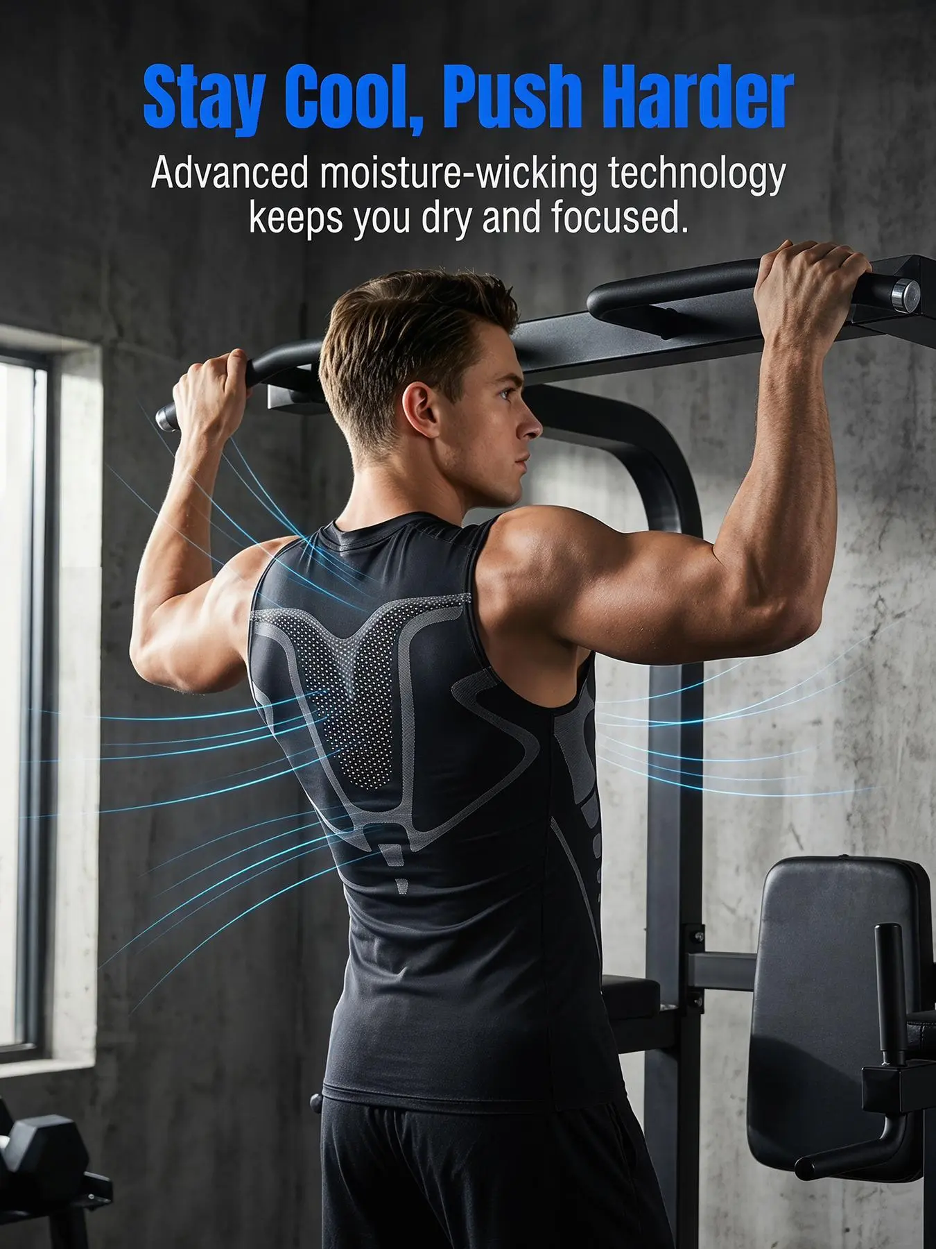 3 Pack Men's Compression Tank Tops - Quick Dry Sleeveless Workout Shirts, Breathable & Stretchy Athletic Gym Vests, Undershirts for Running, Training & Fitness