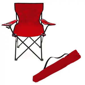 Portable Folding Camping Outdoor Beach Chair (Red)