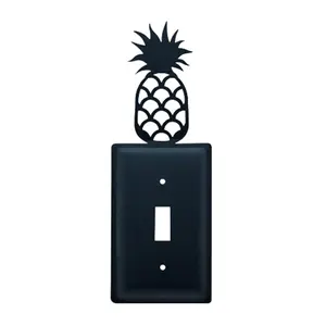 212 MAIN Wrought Iron Light Switch Cover, Decorative Pineapple-Shape with Fruit Motif, for Village-Style Outdoor Leisure Spaces (Outdoor Leisure Equipment Accessory)