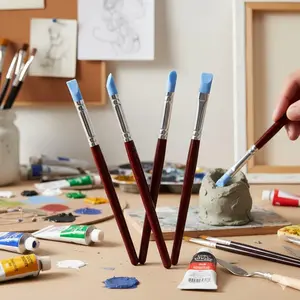 Professional Polymer Clay Sculpting Tools Set - Non-Slip Carving Kit for Ceramics, Wax & Pottery. Durable Rust-Resistant Tips, Multi-Function Shapers, Scrapers & Modeling Tools. Portable Case for Artists & Beginners. Complete DIY Tool Collection