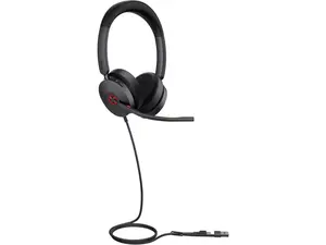 Yealink UH48 ANC Wired Headset with Microphone, Active Noise Cancelling USB Headphones for PC, MS Teams Certified Works with All Other Call Platforms, All Day Comfort, Mute Button
