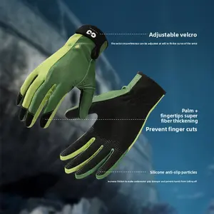 Summer Swimming Diving Gloves for Outdoor Rafting Sailing Surfing Ice Silk Sunscreen Wear Resistant Anti Slip Anti Cut Sea Gloves with Quick Dry Fabric Touchscreen Friendly Fingertips Non Slip Palm Grip Adjustable Wrist Strap