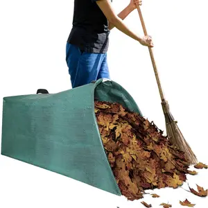 Leaf collector leaf scoop,Foldable yard  bag, lawn bags leaf bags,Heavy leaf pick up tools leaf loader, yard garden bags for leaves lawn trash (200L)