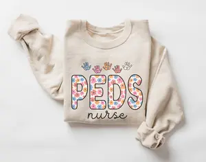 PEDS Nurse Sweatshirt / Short Sleeve T-SHIRT • Pediatrics Work • Pediatric Nurse Shirt • PEDS Nurse • PICU • Pediatric Office Gifts Unisex Womenswear