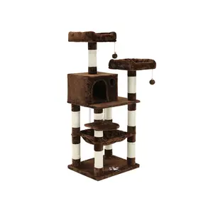 Feandrea Multi-Level Cat Tree with Sisal-Covered Scratching Posts