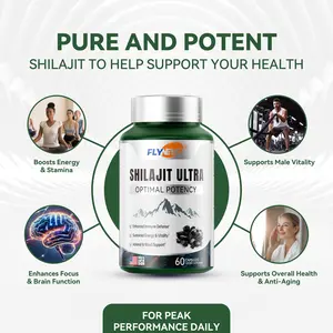 Flynew Optimal Potency Shilajit Ultra 60 Capsules Made in USA with Essential Minerals for Healthy Aging and Immune System Support - Healthcare