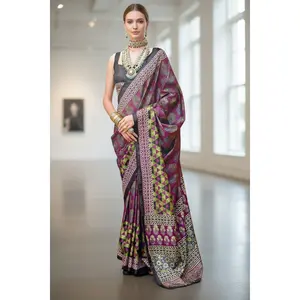 Ajrakh print saree