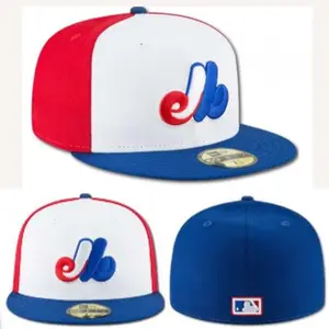 New Era Montreal Expos White Cooperstown Collection Wool 59FIFTY Fitted Hat, MLB Streetwear Style