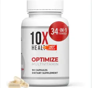 Optimize Men’s Multivitamin 34-in-1 Formula MTHFR-Safe Methylated with B12 & 5-MTHF Support 90 Capsules for Energy Focus Immune Health