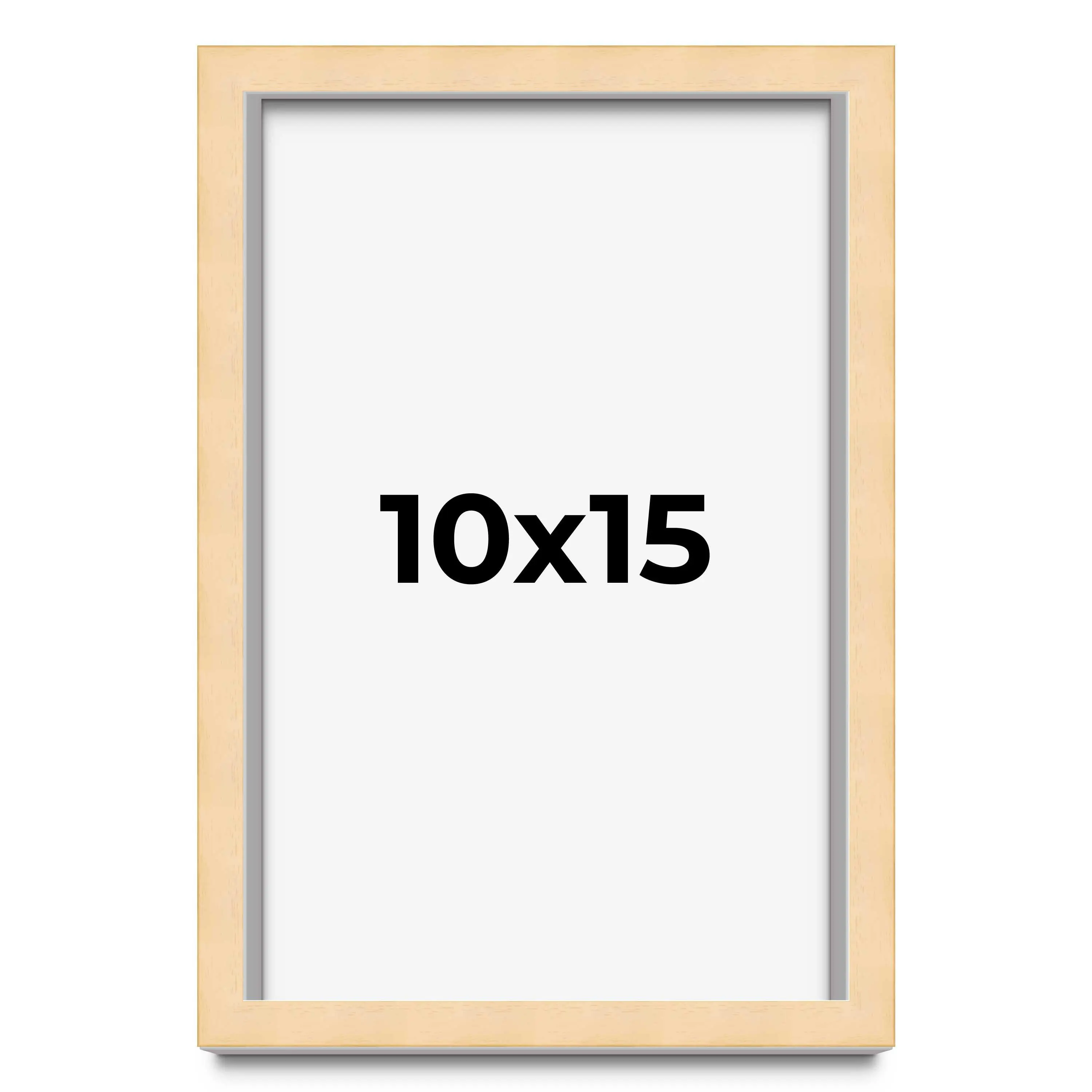 10x15 Solid Wood Picture Frame with UV-Resistant Acrylic & Acid-Free Backing, Available in 6 Finishes: Matte Black, Matte White, Metallic Bronze, Silver, Natural Wood Grain & Mahogany